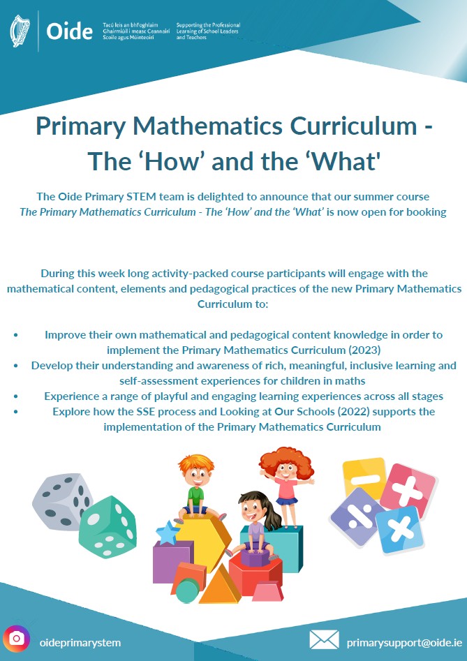 primary maths flyer english